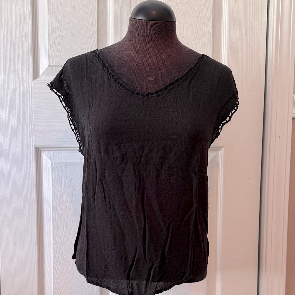 Maurice’s Elegant Black Embroidered Women's Top